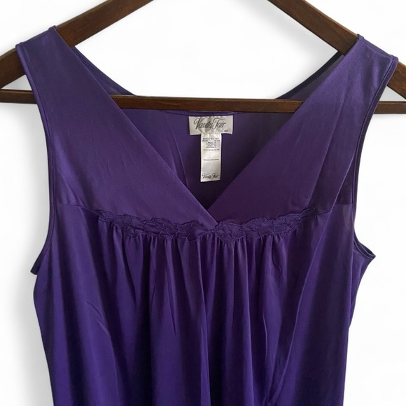 Vintage Purple Vanity Fair Slip Nightgown Dress Womens Size M - Picture 2 of 11